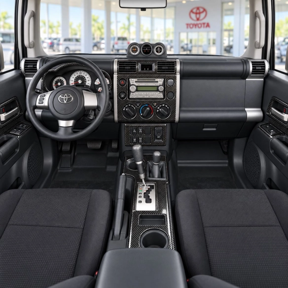 Toyota FJ Cruiser 2007-heden Basic Set, Automatic Gear interieur dashboard decoratieset dashboard decor