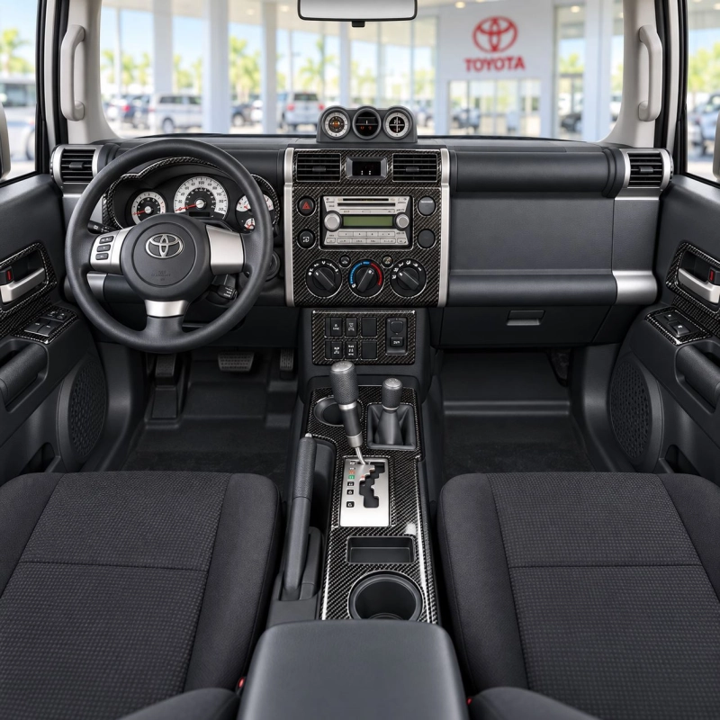 Toyota FJ Cruiser 2007-in poi Basic Set; cambio manuale kit rivestimento cruscotto e interni 3D