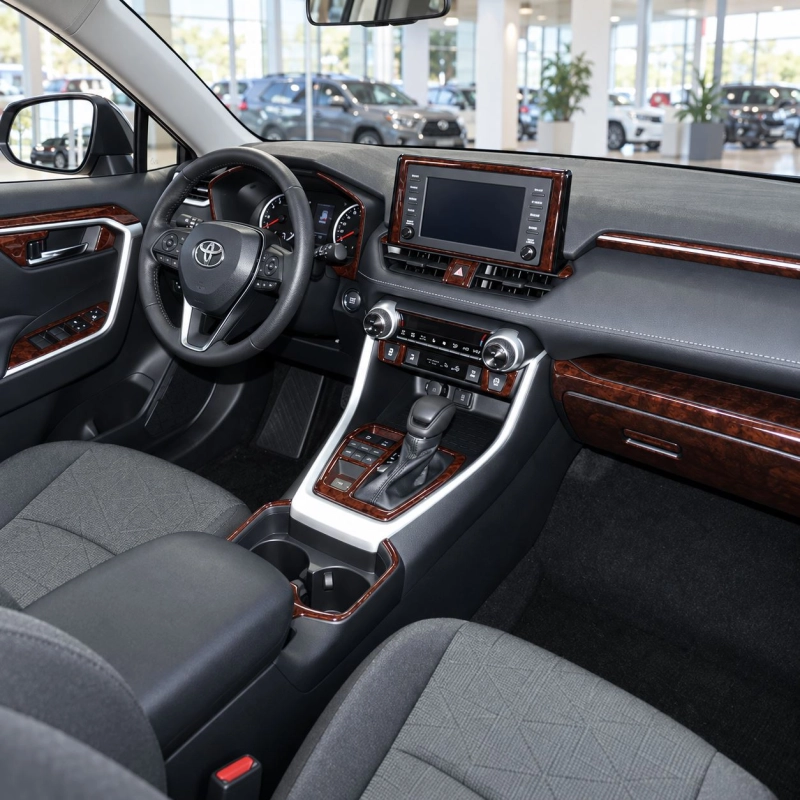 Toyota RAV4 2019-2022 kit rivestimento cruscotto e interni 3D 30 pezzi