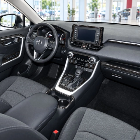 Toyota RAV4 2019-2022 kit rivestimento cruscotto e interni 3D 30 pezzi