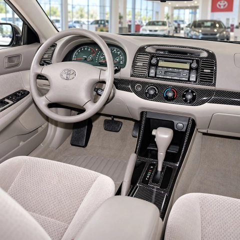 Toyota Camry 2005-2006 Basic Set; con sistema di navigazione; senza OEM kit rivestimento cruscotto e interni 3D 2
