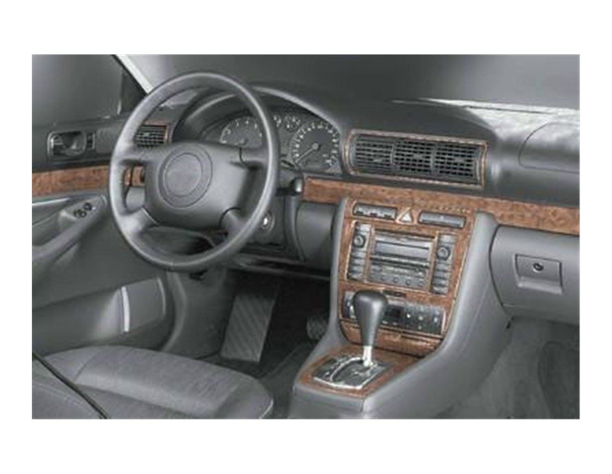 Audi A4 B5 Typ 8D 06.99 - 10.003D Inleg dashboard Interieurset aansluitend en pasgemaakt op he 9 -Teile