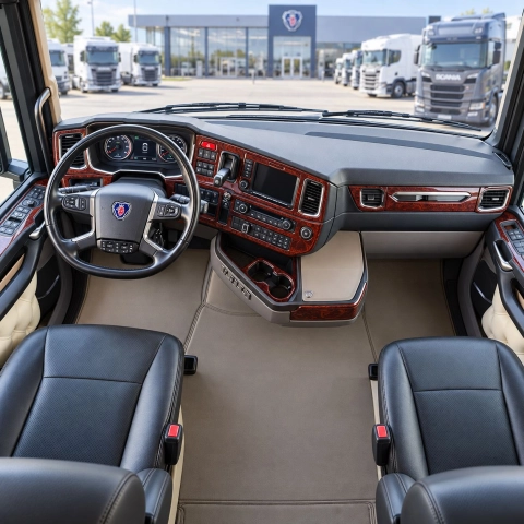 Scania NextGen NG-Series TopSleeper 2016-in poi kit rivestimento cruscotto e interni 3D 24 pezzi
