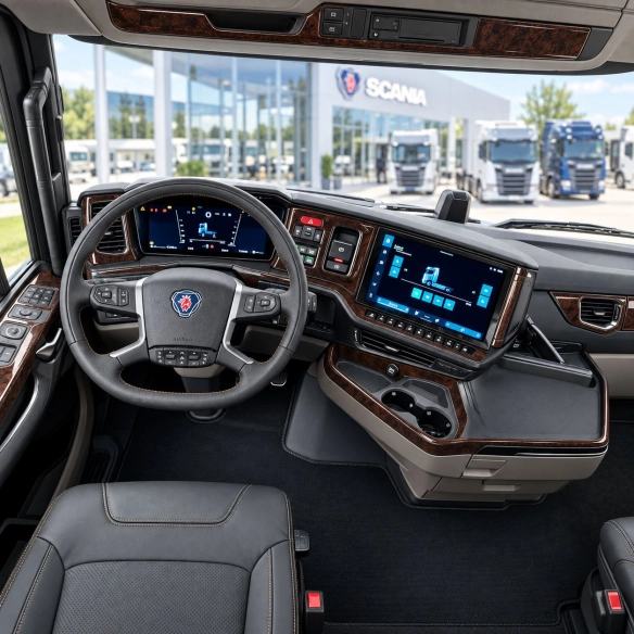 Scania NG-Series vanaf 2024 3D Basic interieur dashboard decoratieset dashboard decor 12-delen