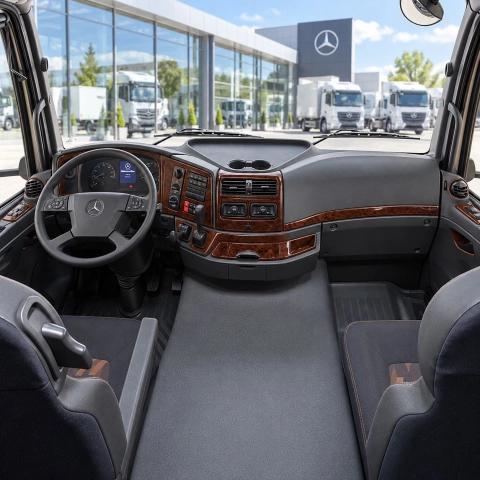 Mercedes Atego-Axor 2004-Actualidad kit 3D de molduras interiores para salpicadero 30 piezas 2