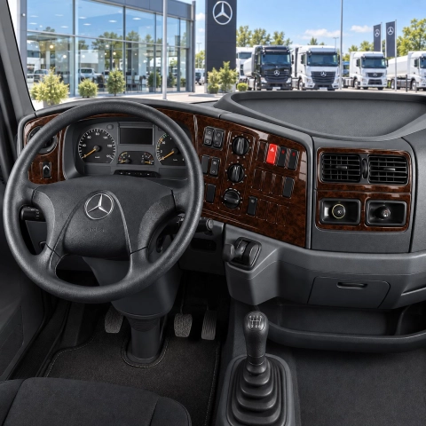 Mercedes Atego-Axor 2004-Actualidad kit 3D de molduras interiores para salpicadero 25 piezas