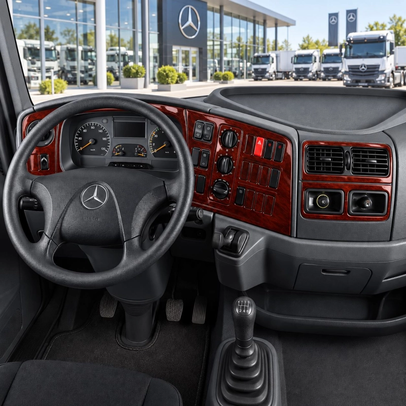 Mercedes Atego-Axor 2004-UP 3D Interior Dashboard Trim Kit Dash Trim Dekor 25-Parts