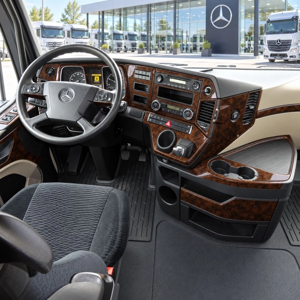 Mercedes Actros Antos 2016-UP 3D Interior Dashboard Trim Kit Dash Trim Dekor 26-Parts