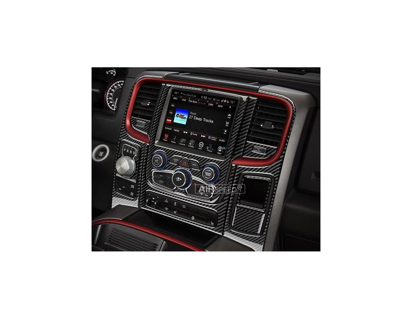 Dodge Ram 2016-2018 full interior dash trim kit With Touch Screen Display, With Front Bucket Seats, 65 Pcs.