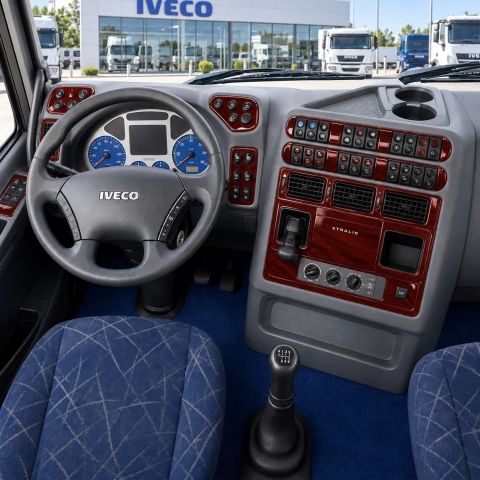 Iveco Stralis 2002-2007 3D Interior Dashboard Trim Kit Dash Trim Dekor 73-Parts