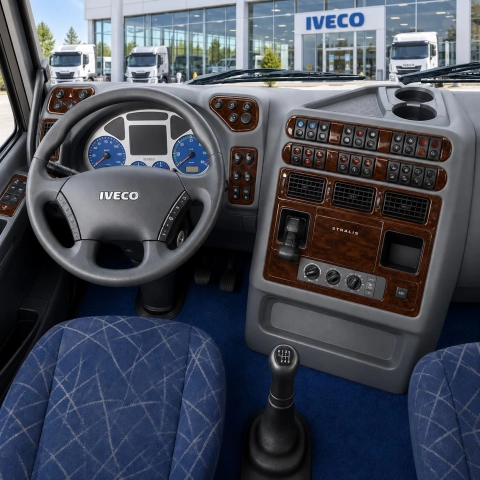 Iveco Stralis 2002-2007 kit 3D de molduras interiores para salpicadero 73 piezas 2
