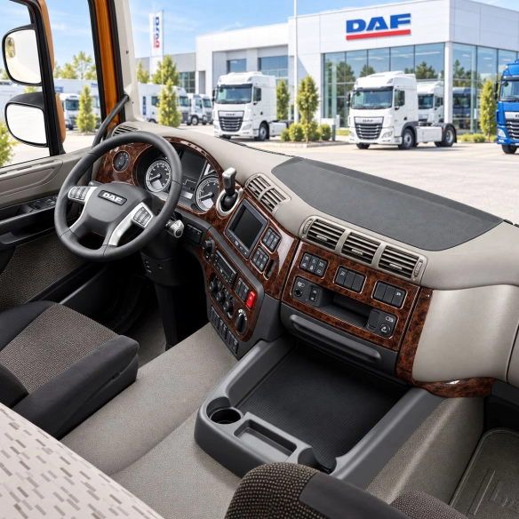 Daf CF 2015 3D interieur dashboard decoratieset dashboard decor 14-delen