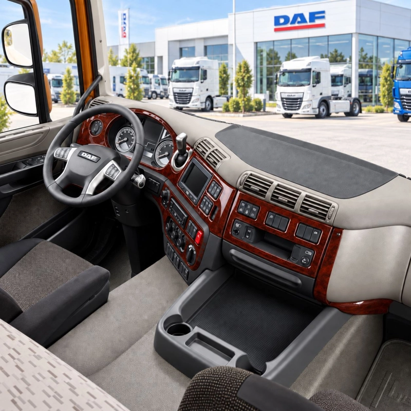 Daf CF 2015 3D interieur dashboard decoratieset dashboard decor 14-delen