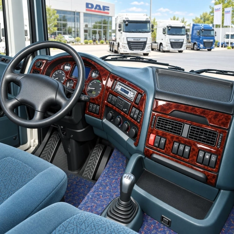 Daf XF 2002-2005 kit 3D de molduras interiores para salpicadero 18 piezas