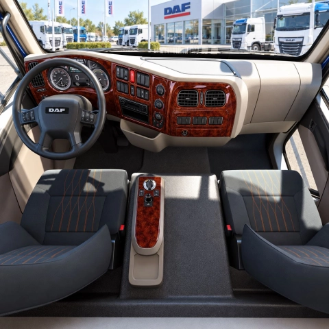 Daf LF 2014 3D kit décoration intérieure tableau de bord pièces 2