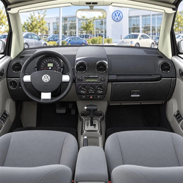 Volkswagen Beetle 2001-2005 juego completo fits Cabrio and Coupe With Armrest kit de molduras interiores para salpicadero