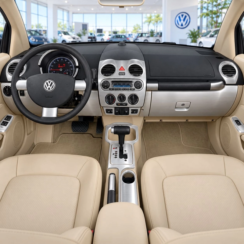 Volkswagen Beetle 2006-2011 juego completo, Soft roof-Coupe Not-Cabrio kit de molduras interiores para salpicadero