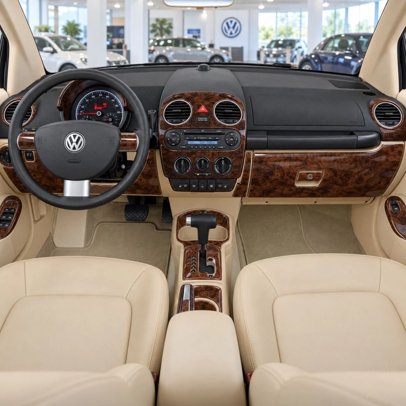 Volkswagen Beetle 2006-2010 3D interieur dashboard decoratieset dashboard decor 35-delen