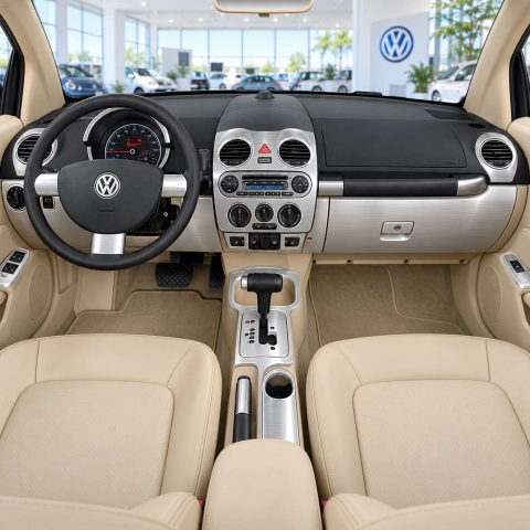 Volkswagen Beetle 2006-2010 kit 3D de molduras interiores para salpicadero 35 piezas