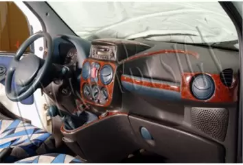 Fiat Doblo 01.01-08.09 3M 3D Interior Dashboard Trim Kit Dash Trim Dekor 26-Parts