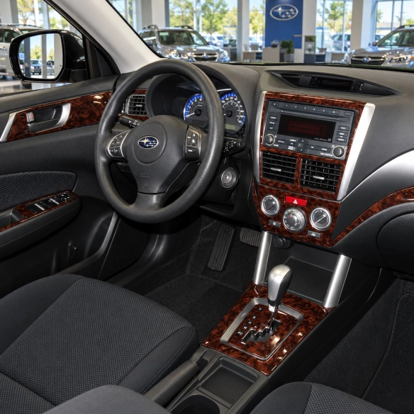 Subaru Forester 2009-2013 3D Cockpit Dekor Interieurleisten Set 41-teilig