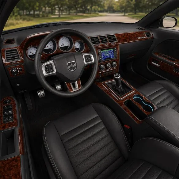 Dodge Charger 2008+ set complet, 5 - Gears boîte auto kit décor tableau de bord 3D