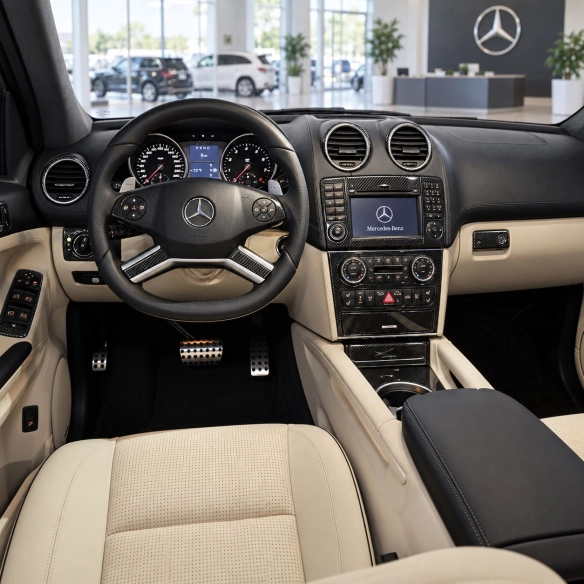 Mercedes ML-Class W164 2006-2011 3D interieur dashboard decoratieset dashboard decor 49-delen