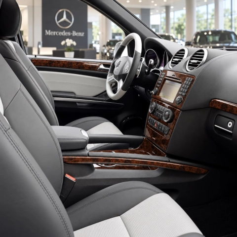 Mercedes-Benz ML-Class W164 2006-2011 3D Cockpit Dekor Interieurleisten Set 8-teilig