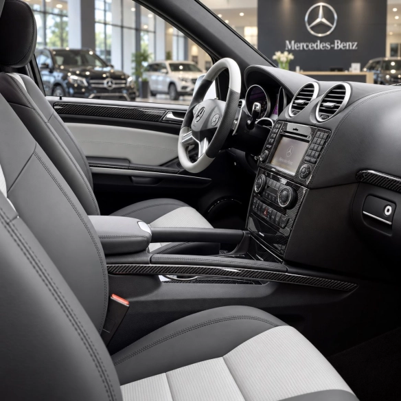 Mercedes-Benz ML-Class W164 2006-2011 3D Cockpit Dekor Interieurleisten Set 8-teilig