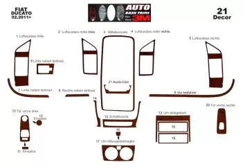 Fiat Ducato 02.2006 3D Decor de carlinga su interior del coche 23-Partes