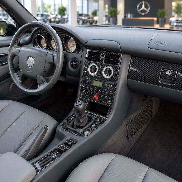Mercedes Benz SLK 2001-2004 Full Set Interior Dashboard Trim Kit Dash Trim Dekor