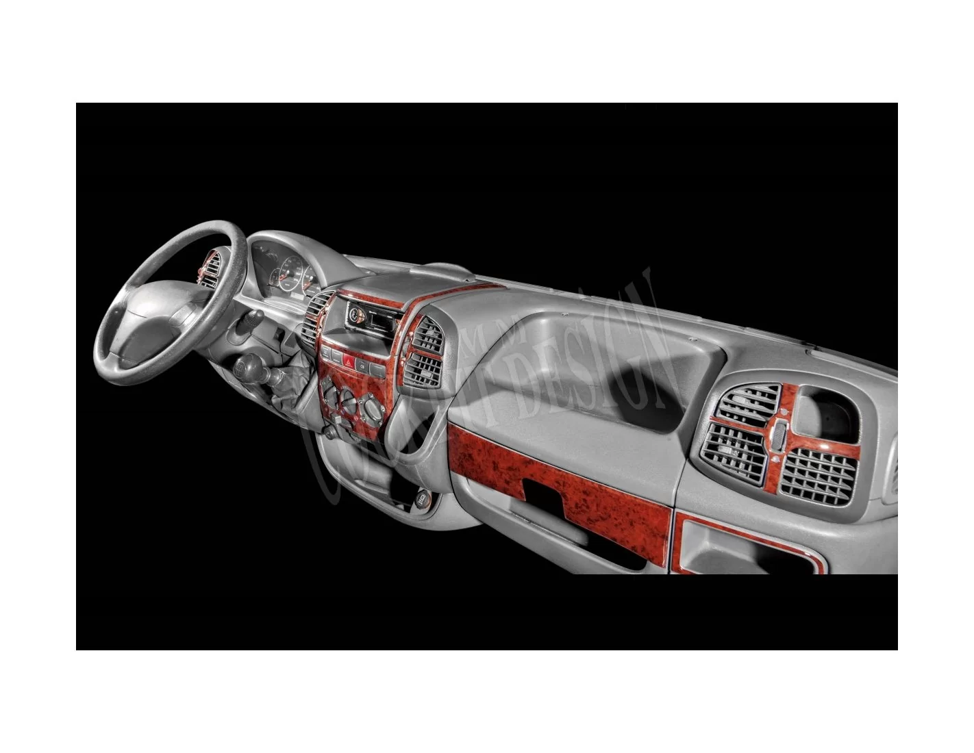 Fiat Ducato 03.02-01.06 3D Interior Dashboard Trim Kit Dash Trim Dekor 15-Parts