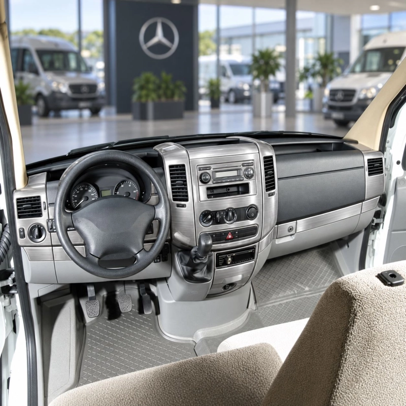Mercedes-Benz Sprinter W906 2006-heute 3D Cockpit Dekor Interieurleisten Set 40-teilig