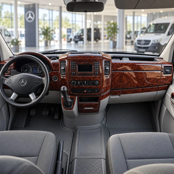 Mercedes-Benz Sprinter W906 2015-heute 3D Cockpit Dekor Interieurleisten Set 51-teilig