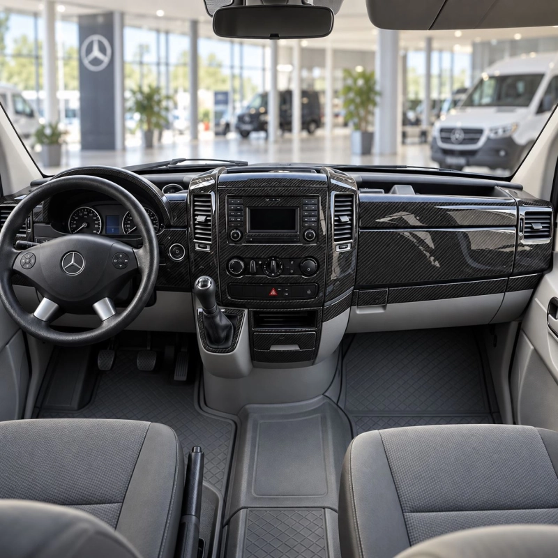 Mercedes-Benz Sprinter W906 2015-heute 3D Cockpit Dekor Interieurleisten Set 51-teilig