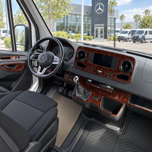 Mercedes Sprinter W907 kit de molduras interiores para salpicadero 39 piezas