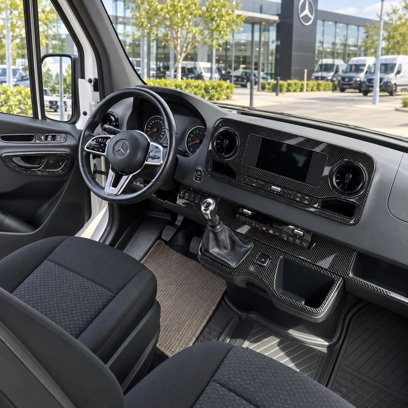 Mercedes Sprinter W907 kit de molduras interiores para salpicadero 39 piezas