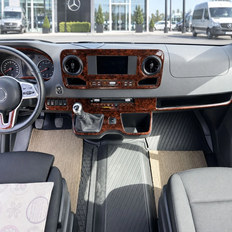 Mercedes Sprinter W907 2018 3D Interior Dashboard Trim Kit Dash Trim Dekor 50-Parts