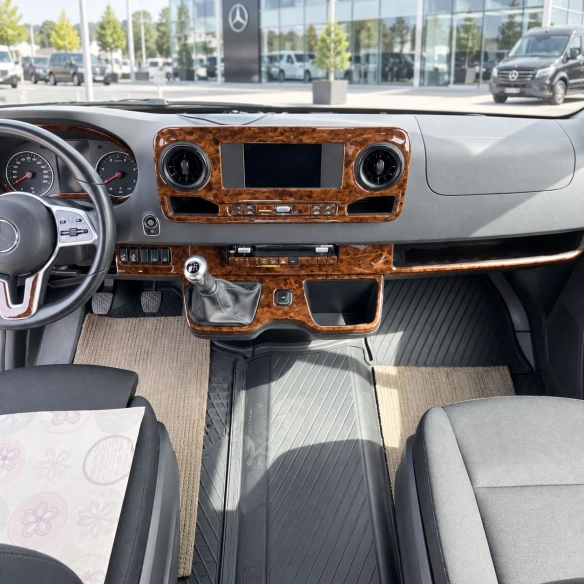 Mercedes Sprinter W907 2018 3D interieur dashboard decoratieset dashboard decor 50-delen