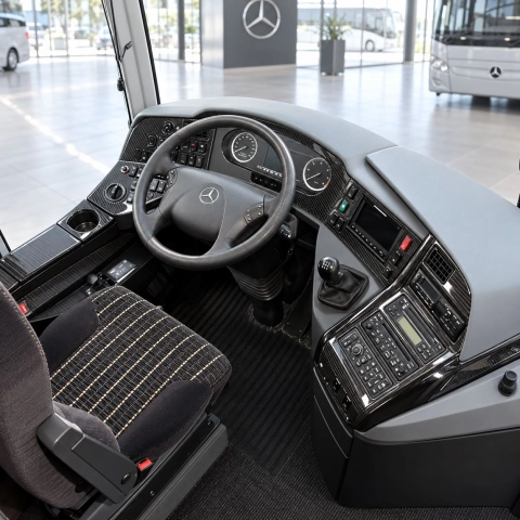Mercedes Travego 2011-UP 3D Interior Dashboard Trim Kit Dash Trim Dekor 47-Parts 2