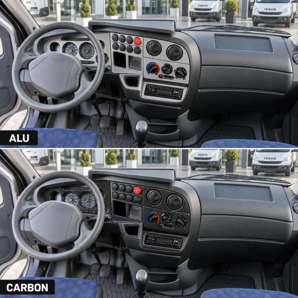 Iveco Daily City 1999-2007 3D interieur dashboard decoratieset dashboard decor 8-delen