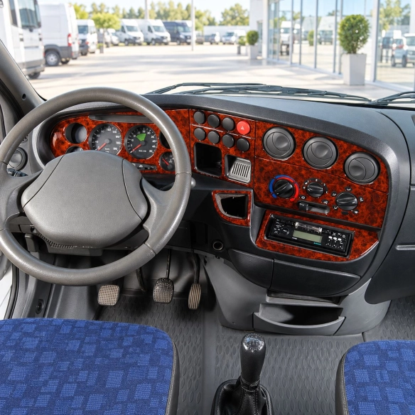 Iveco Daily City 1999-2007 kit 3D de molduras interiores para salpicadero 8 piezas