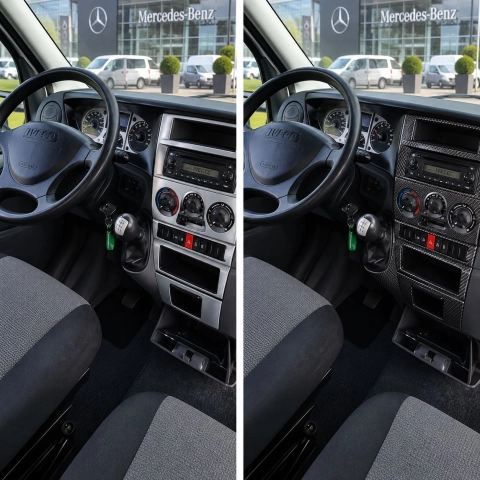Iveco Daily 2007-in poi kit rivestimento cruscotto e interni 3D 7 pezzi 2