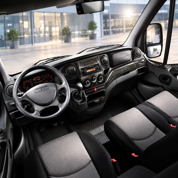 Iveco Daily 2010-2014 3D Cockpit Dekor Interieurleisten Set 30-teilig