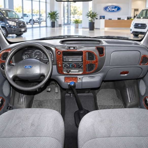 Ford Transit 2000-2006 3D interieur dashboard decoratieset dashboard decor 12-delen