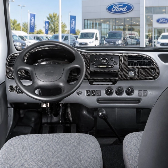 Ford Transit 1997-2000 3D Interior Dashboard Trim Kit Dash Trim Dekor 8-Parts