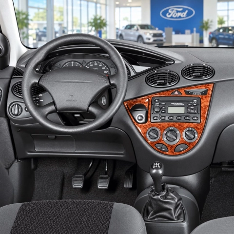 Ford Focus 2000-2005 Interior Dashboard Trim Kit Dash Trim Dekor 19 Parts