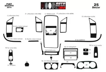 Fiat Ducato 2014 3D Decor de carlinga su interior del coche 25-Partes