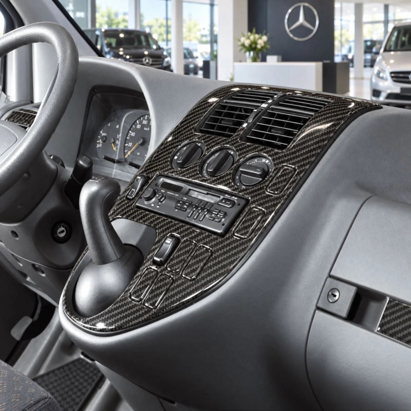 Mercedes-Benz Vito W638 1996-1999 3D Cockpit Dekor Interieurleisten Set 23-teilig