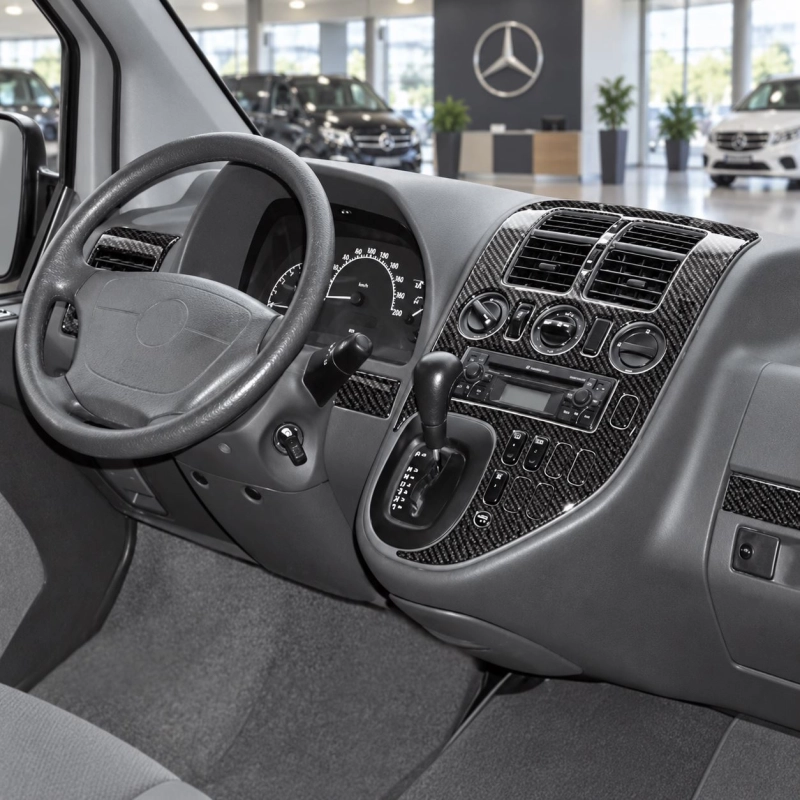 Mercedes Vito W638 V-Klasse 1999-2004 3D Interior Dashboard Trim Kit Dash Trim Dekor 39-Parts